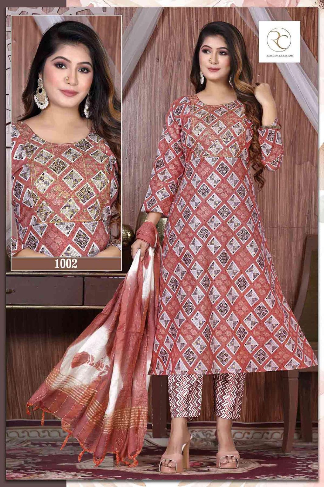 Rc Rangrez 1001-1008 Printed Readymade Catalog